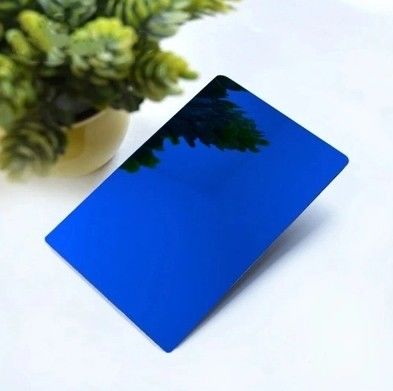 파란색 장식 스테인리스 스틸 엽판 빗질 된 헤어 라인 사틴 진동 모래 폭발